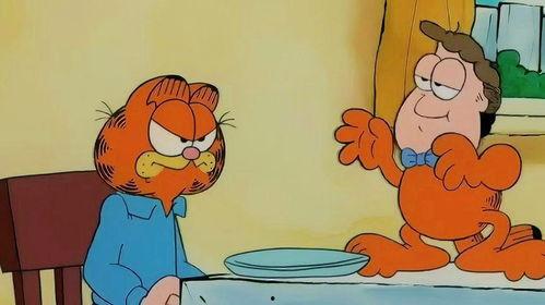 加菲猫乔恩吃瓜,加菲猫乔恩的夏日吃瓜盛宴